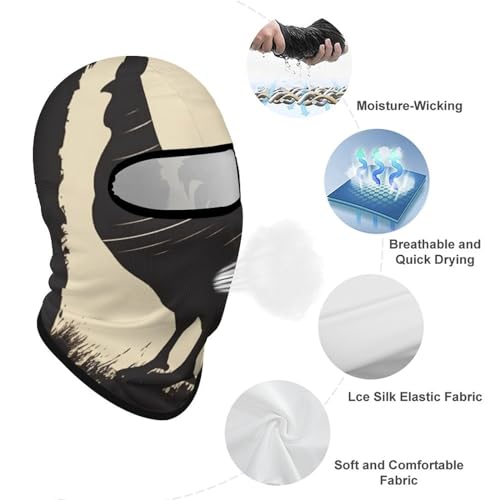 Balaclava para Hombres y Mujeres - Máscara de Esquí con Cubrebocas Integral para Ciclismo, Moto y Actividades al Aire Libre miniatura 3