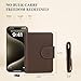 ALLIVE Passport Holder for Travel, Genuine Leather Passport Holder with AirTag Hidden, Rfid Passport Cover Travel Wallet for Airport Essentials, Travel Must Haves Gifts (Coffee Brown)