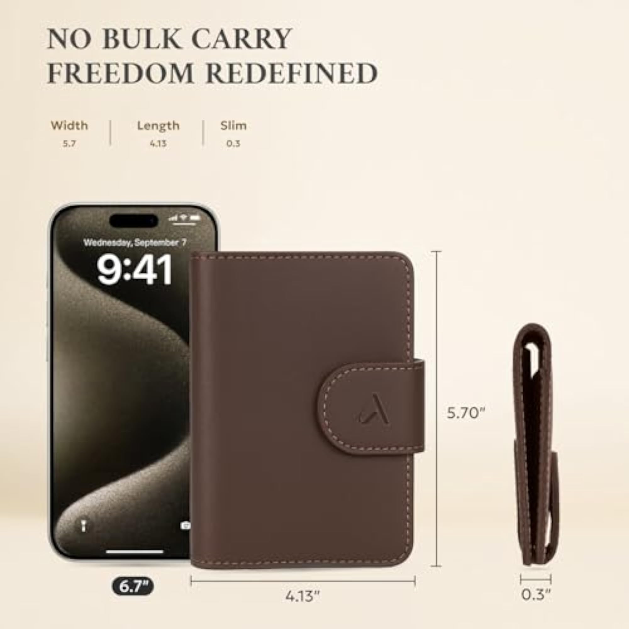 RFID Passport Holder Travel Wallet for Women & Men, Leather