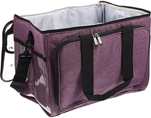 Ciieeo Multi Tool Multi Tool Sewing Accessories Organizer Sewing Tools Storage Tote Bag with Pockets DIY Art Craft Supplies (Purple) Backpack Organizer Insert Backpack Organizer Insert