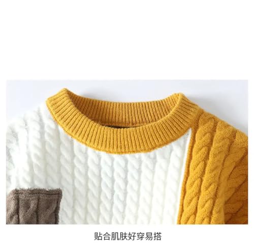 Men's Sweater Pullovers Thick Knit Sweaters Streetwear Warm O Neck Jumper Pullover2