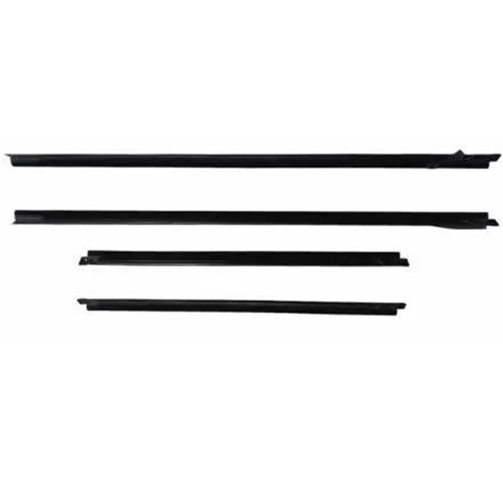 For Toyota For Yaris 1999-2004 Glass Window Rubber Weatherstrip 6818052010 4Pcs Black Door Belt Line ATGCBCAUF