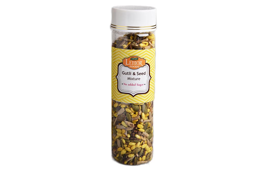 Lemor Seed & Gutli Mixture (300 Gms, 2 Jars of 150 Gms Each) | No Added Sugar & Salty Mukhwas | Healthy After Meal for Eating | Roasted Trail Mix Snacks-image-13