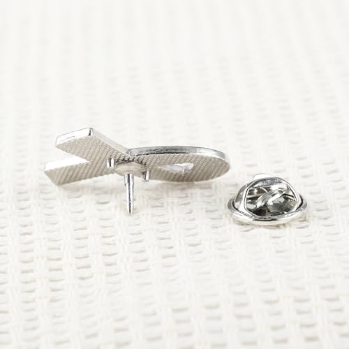 Image of 6Pcs Awareness Enamel Ribbon Lapel Pins Ribbon Brooch Pin for Charity Events Survivor Campaign Party Favors Supplies