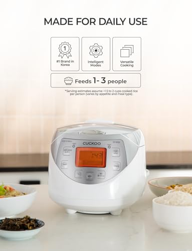 Image of CUCKOO Micom Fuzzy Logic Rice Cooker, 12-Cup Cooked, Silver, CR-0632F