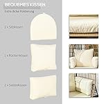 Outsunny Rattansessel in Korbform Khaki