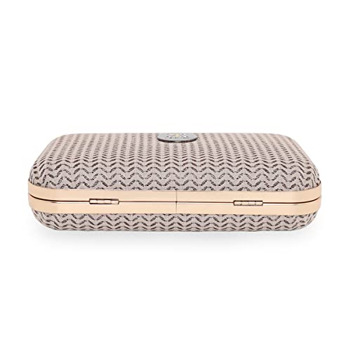 Image of ESBEDA Glitter Shine Oval shape Clutch Solid Pattern For Women | Gift For Women