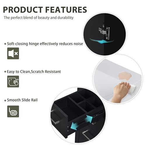 image for Merax 30'' Bathroom Vanity with Ceramic Sink Combo, Solid Wood Frame B