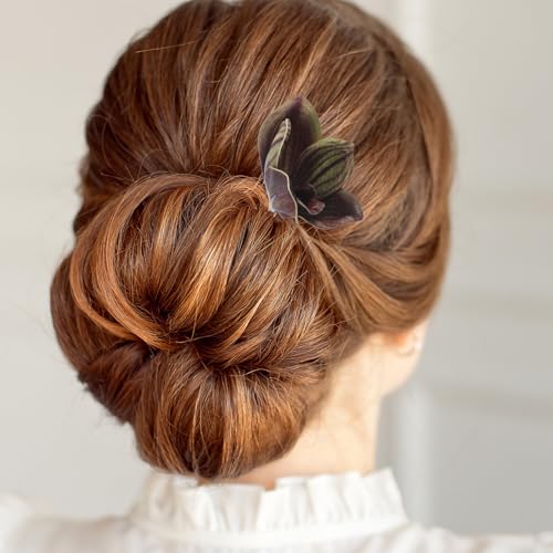 Épingles à cheveux de mariée lys fleur ornement coiffure mariage bohème chic