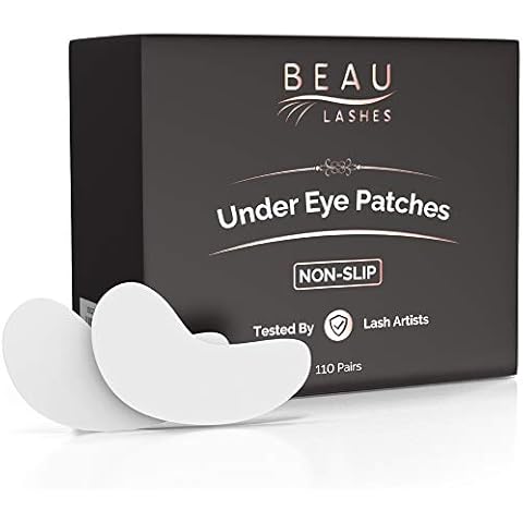 100 Pairs Under Eye Pads for Lash Extensions - Lint Free Hydrogel Eye Patches with Vitamin C & Moisturizing Aloe Vera for Eyelash Extension & Lash Lift - Professional Esthetician Gel Undereye Eyepads Cover