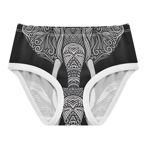 Cotton Toddler Underwear Floral Elephant Mandala Panties Little Girl Stylish Briefs Girls Undies 2t