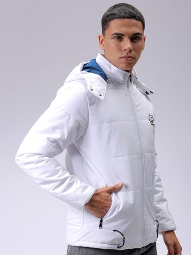 Image of The Indian Garage Co Men Slim Fit Solid Winter Jacket