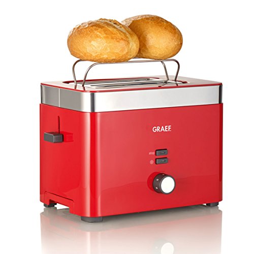 Tostadora graef to 63, 2 rebanada(s) rojo 888 w