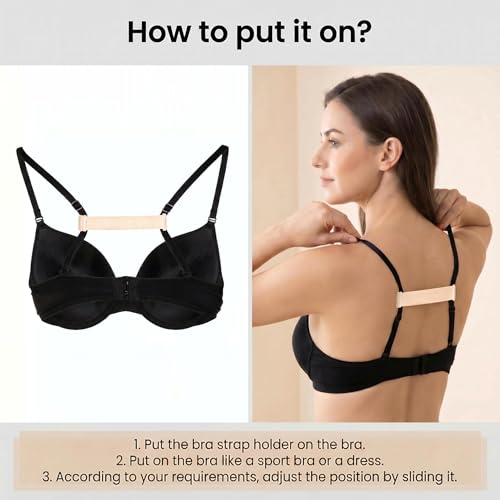 Image of Bra strap holders for slipping, Racerback Converters, stay put strap holder, bra strap clips for the back