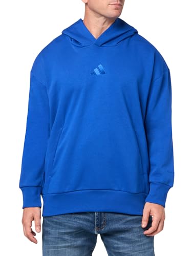 adidas Men's All SZN Fleece Loose Hoodie, Team Royal Blue, Large