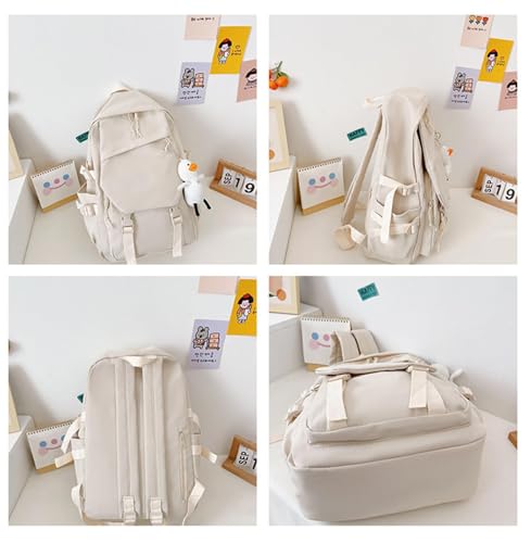 Honkai Star Rail Backpack Women Men Unisex Robin Rucksack Aventurine Firefly Bag HSR Kawaii Backpack (White-Robin)4
