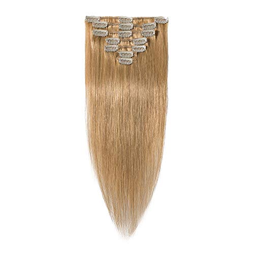 Down Clip on Extension Human Hair 20" Blonde 7pcs