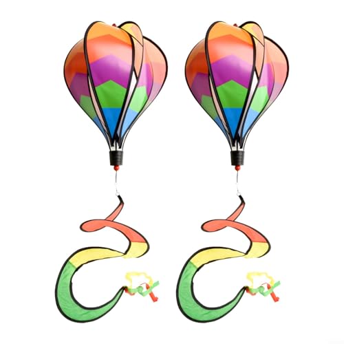 HomeVortex Buntes Luftballon-Windspiel, 2 Stück