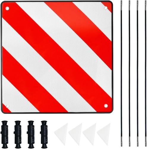 Segnale Riflettente 2 In 1 Italia-Spagna - Alluminio, 50x50 Cm, Per Camper E Rimorchi - Foto 6