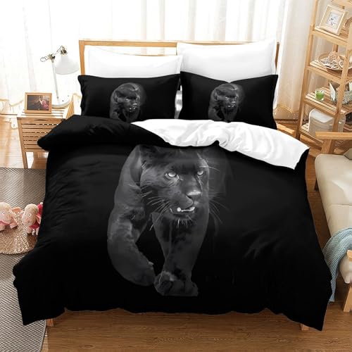 Parure de lit panda 3D King Size grand confort en microfibre de qualité
