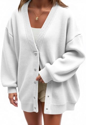 Cicy Bell Womens Oversized Chunky Cardigan Sweaters Trendy Button Down Knit Sweater 2025 Fall Winter Warm Jackets Outfits