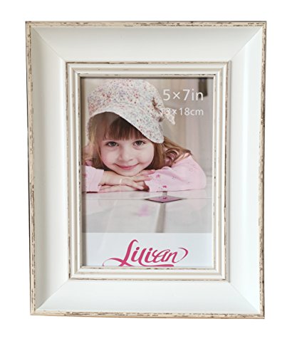 Lilian Vintage White Display 4X6 Desk Photo Frame #TOP6