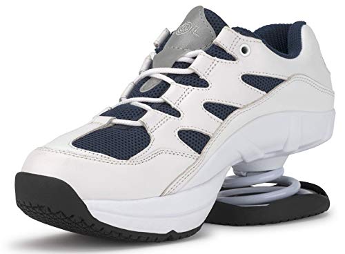 Z-Coil Men's Freedom Slip Resistant Leather Tennis Shoe (Navy/White, Numeric_11) #TOP3