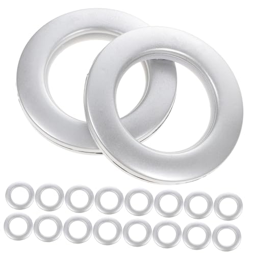 Anillos de cortina deslizantes Mikikit con ojal de plástico reutilizable para barra romana de salón 2
