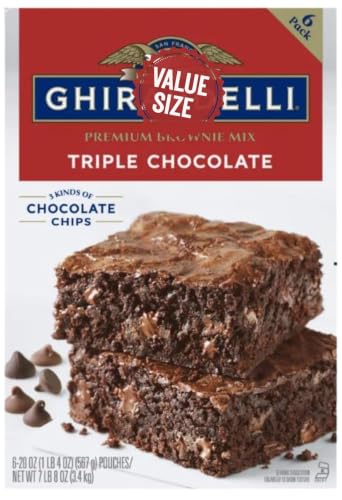 Triple Chocolate Premium Brownie Mix, 7.5 lbs, 6-20 oz pouches
