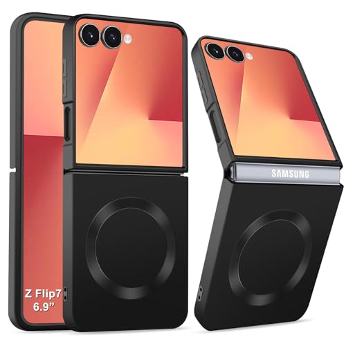 Coque premium Samsung Z Flip 7 silicone mat et design magnétique