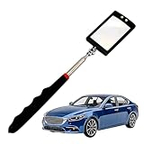 Inspektionsspiegel Teleskop - LED-beleuchtetes Autoreparatur-Werkzeug mit schwenkbarem Kopf,Teleskop-Spiegel zur Fahrzeuginspektion - für SUVs, Limousinen, Transporter, Wohnmobile, Pickups, Haus- und