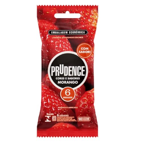 Preservativo Prudence Sabores Morango 6 Unidades