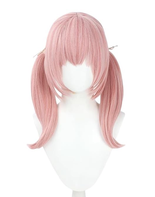 Amazon.co.jp: コスプレ ウィッグ 下江コハル ツインテール ピンク