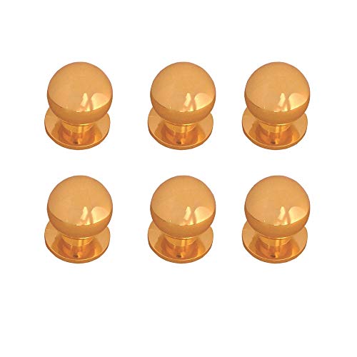 Pomoline A144-1 Lot de 6 boutons de manchette Doré Cover