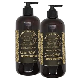 Golden Goat Farms Cranberry Pomegranate Scented Body Lotion with Goats Milk, 8 Oz (2 Pack)