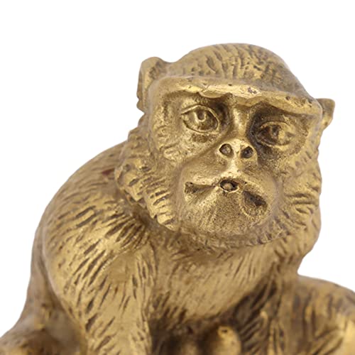 Estatua de Mono del Zodiaco Chino en Latón para Decoración miniatura 7