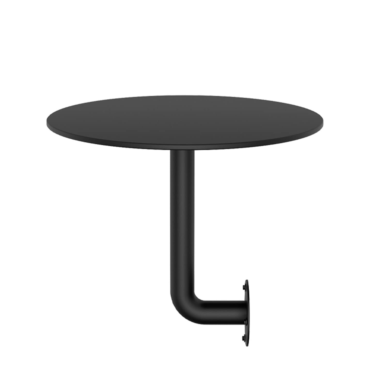 Mesa de Centro nórdica de mármol para Pared, Mueble clásico de bistró, Pub, Mesa Auxiliar Moderna y Redonda para cócteles, tamaño pequeño (13,7 Pulgadas), Marco de Hierro Negro, Mesa de Come