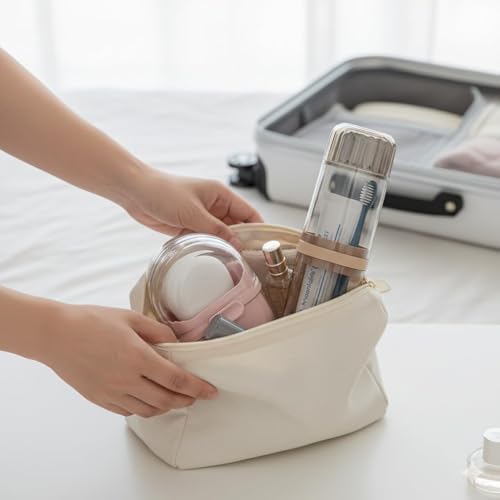 Image of SR Travel Kit | Travel Toothbrush Holder with Soap Box Combo | Portable Toothbrush Case, Soap Storage Box for Travel, Office, Gym & Camping | Hygienic, Leak-Proof Plastic Bathroom Organizer