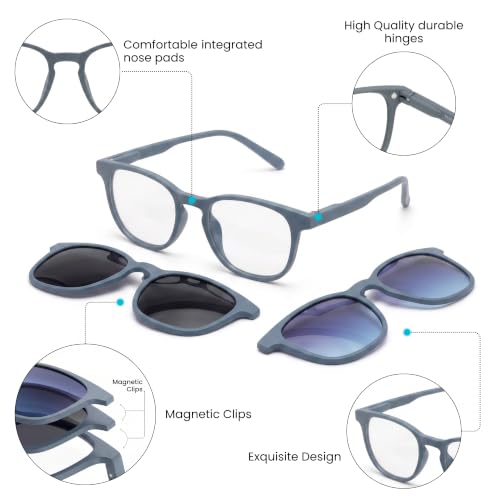 Image of 3-in-1 Magnetic Clip On Sunglasses for Men & Women
