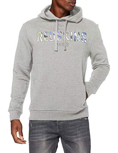 Redskins Tyson Coach Sudadera con Capucha, Gris, XXL para Hombre