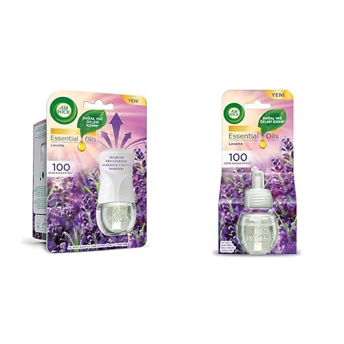 Air Wick Elektrikli Oda Kokusu Esansiyel Yağlar Cihaz + Yedek Şişe Lavanta ve Air Wick Elektrikli Oda Kokusu Esansiyel Yağlar Yedek Şişe Lavanta