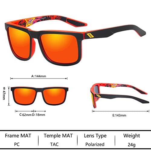 Image of Polarized Sunglasses for Men Fishing Driving Running Sports Glasses Women UV400 Protectiont HD5535