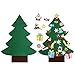 Produktbild Asommet 3Ft. DIY Filz Weihnachtsbaum Set mit 28 Stück Abnehmbare Ornamente Wanddekor für Kinder Hause Tür Dekoration