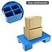 QWORK Plastic Pallet Waterproof Storage Pad, 23.6 x 15.8 x 4.7 Inches, 2 Pack Basement Pallet, Heavy Duty PP/PE Material with 660 lb Load Capacity