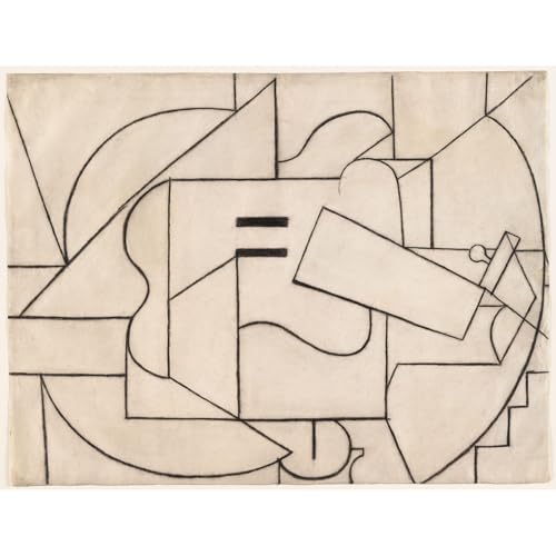 Toile Pablo Picasso Guitare 76x101 cm, cadeau de pendaison de crémaillère