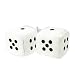 Produktbild Ncbvixsw 1 Paar Fuzzy Dice Dots Rückspiegel Spiegel Kleiderschrank Dekoration Auto Styling Zubehör, Lustiges Und Exquisites Spiel Liefert Spielzeug