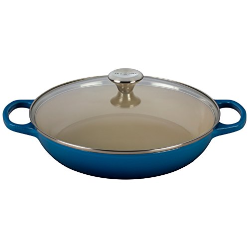 Le Creuset Of America Enameled Cast Iron Buffet Casserole With Glass Lid, 3 1/2 Quart, Marseille