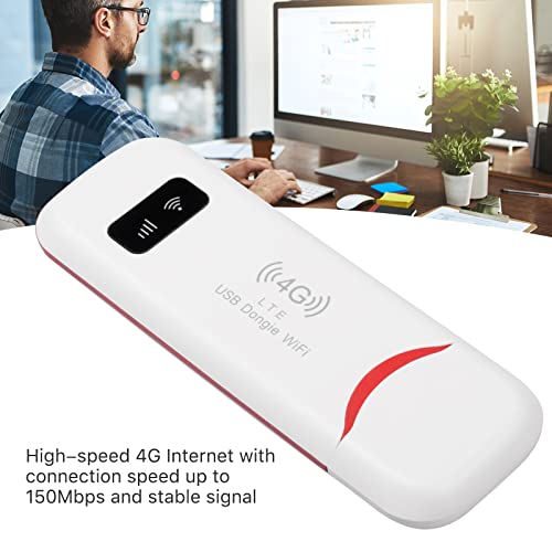 4G Lte Usb Portable Wifi Router, Smart Router 150Mbps, Wireless Network Smart Router With Sim Card Slot, Plug And Play, High Speed Portable Travel Hotspot For Car Outdoor Use (White) #TOP2