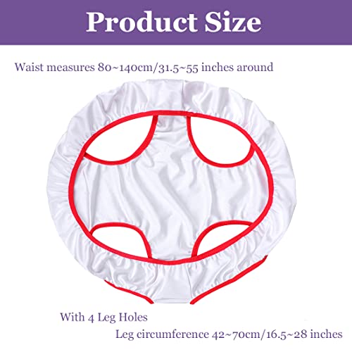 Cozymate Undies For Two People Gag Gift Bride Panties Funny Underwear Valentine's Day Gift White Elephant Joke Gift For Women Men (White) #TOP2
