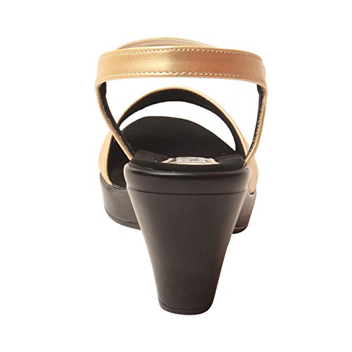 Image of Feel it Leatherite Black Color Wedge for Women's & Girl's